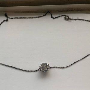 Silver dainty necklace